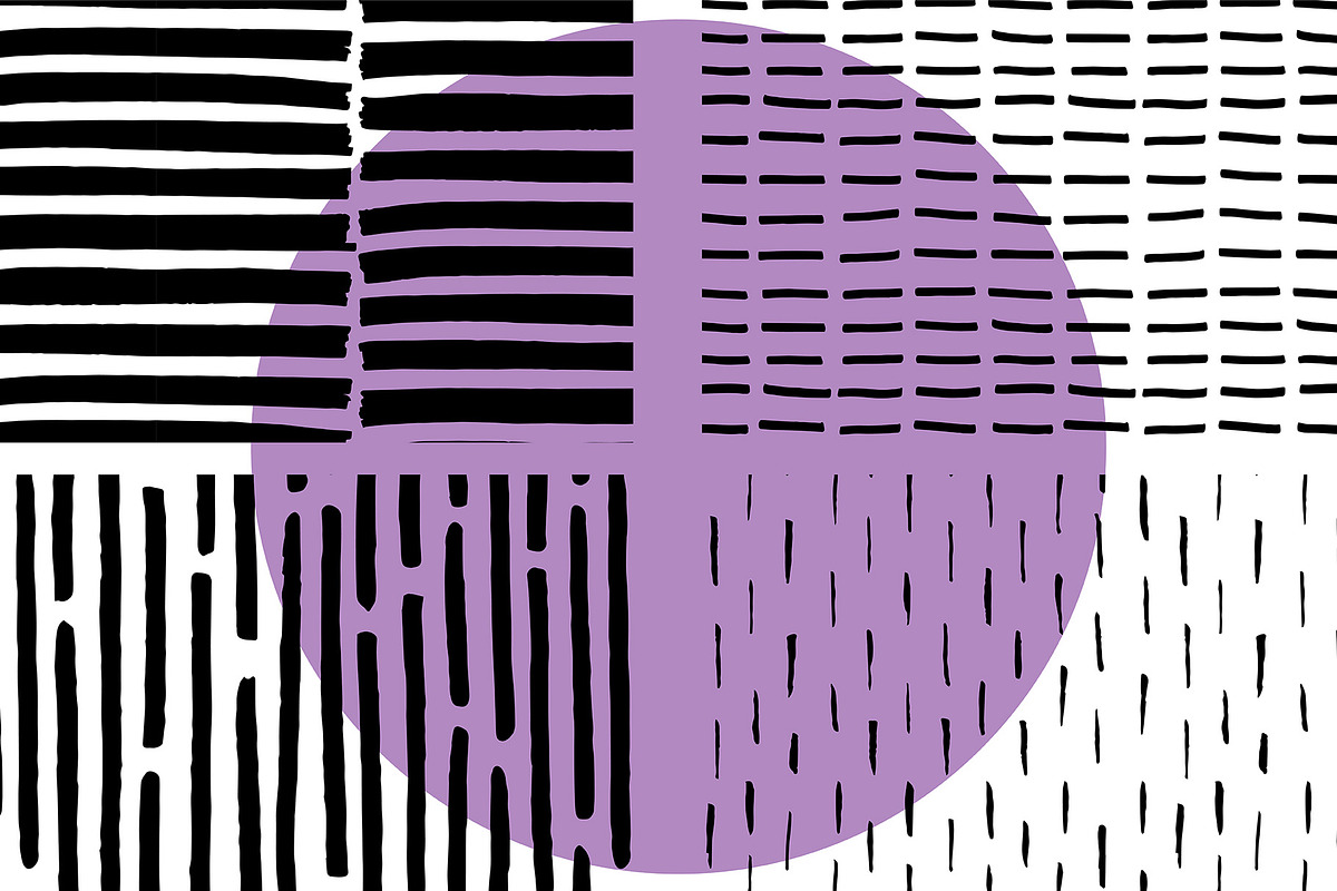 Dot Stripe Brush Pattern Bundle, a Pattern Graphic by Wildflower June (Photo 7 of 8)
