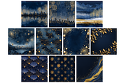 New Year's Midnight Glam Backgrounds, a Background Graphic by NadiaTheronArt (Thumbnail 4 of 5)