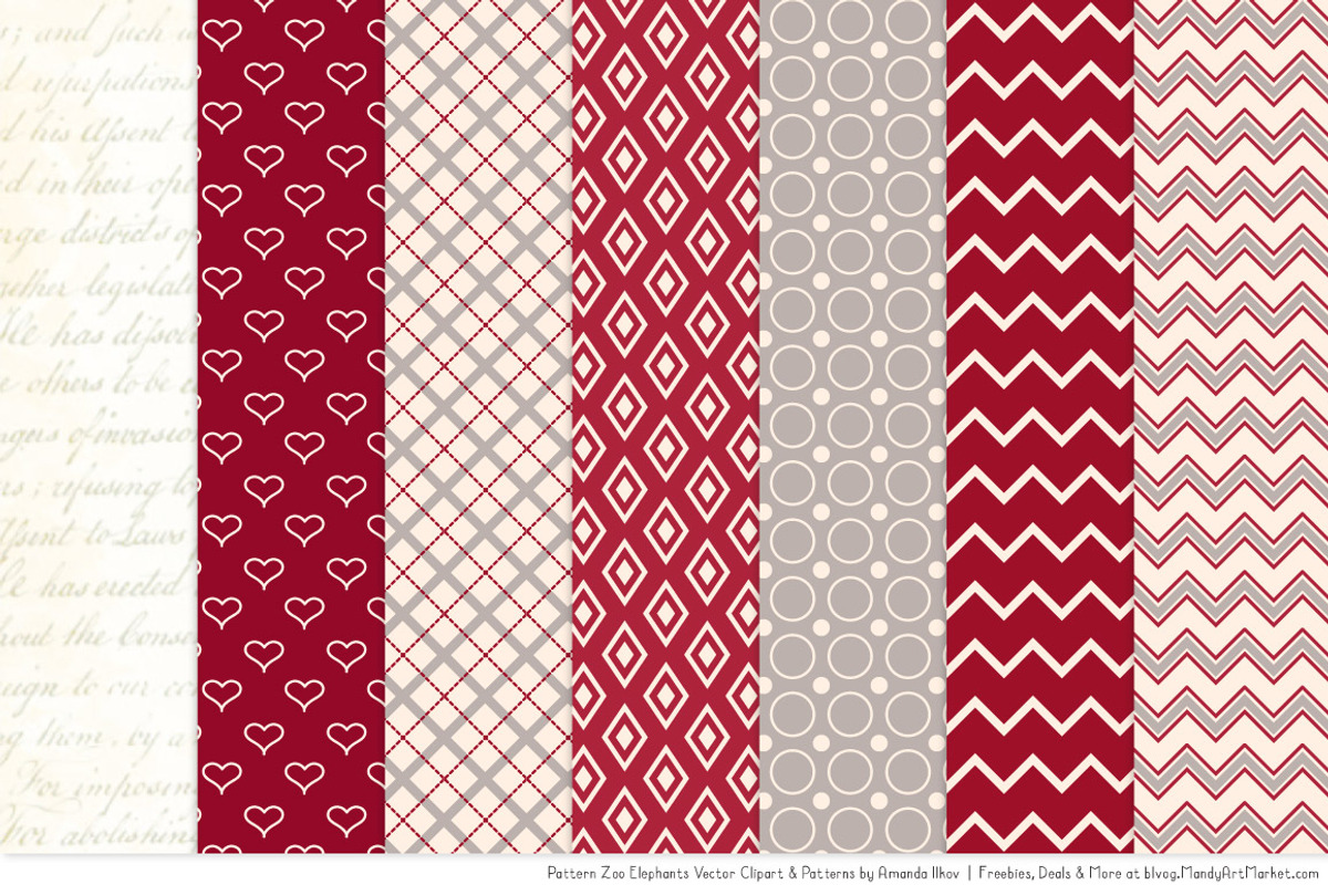 Ruby Red Elephant Clipart, an Illustration by Amanda Ilkov (Photo 4 of 4)