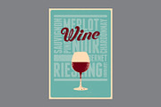 Wine types grunge vector poster set., a Food Illustration by PoPaShop (Thumbnail 2 of 7)