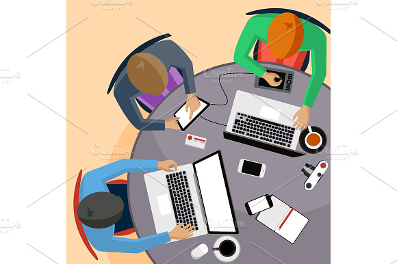 Office workers on meeting preview 4