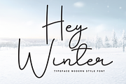 Hey Winter | Script Font, a Handwritten Font by Scratchones (Thumbnail 1 of 8)