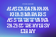 Cloudy Symphony - Psychedelic Font, a Script Font by AQR Studio (Thumbnail 9 of 9)