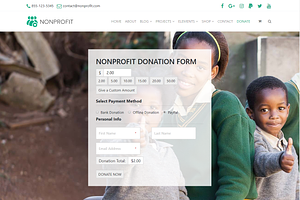 Nonprofit Charity WordPress Theme