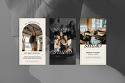 Pilates Yoga Instagram Templates, a Social Media Template by MiavoDesign (Thumbnail 3 of 6)