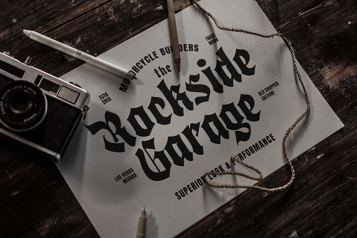Bladge a Modern Blackletter Font, a Blackletter Font by Blankids Studio (Photo 4 of 12)