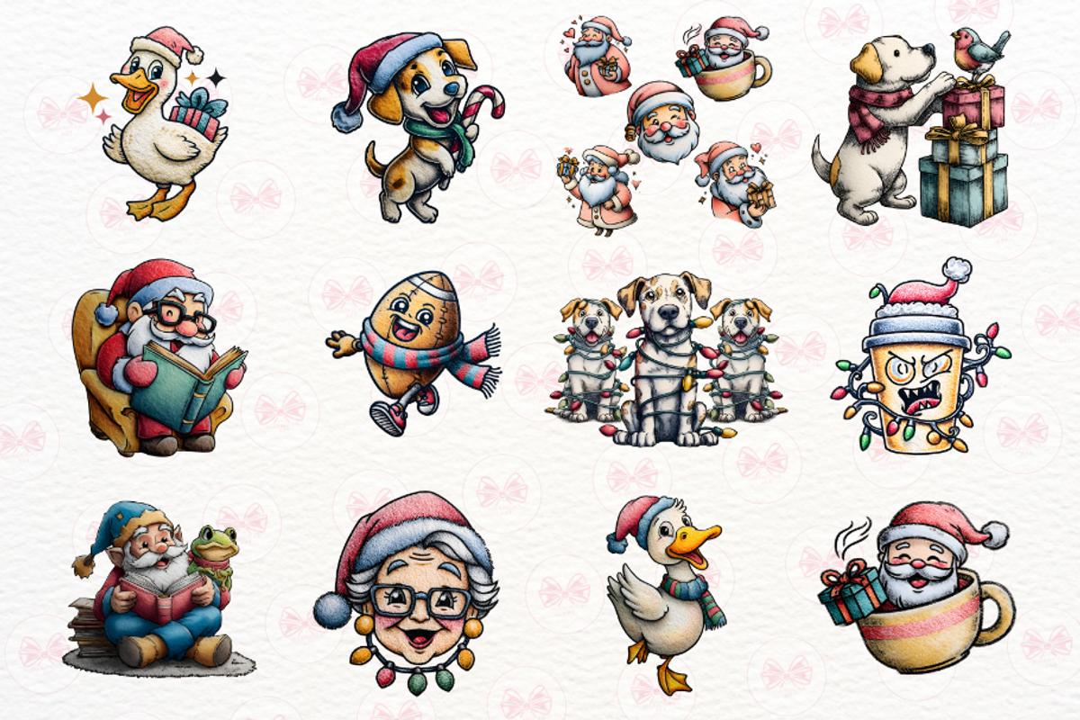 Christmas Clipart Huge Bundle, an Illustration by Markicha Art (Photo 4 of 6)