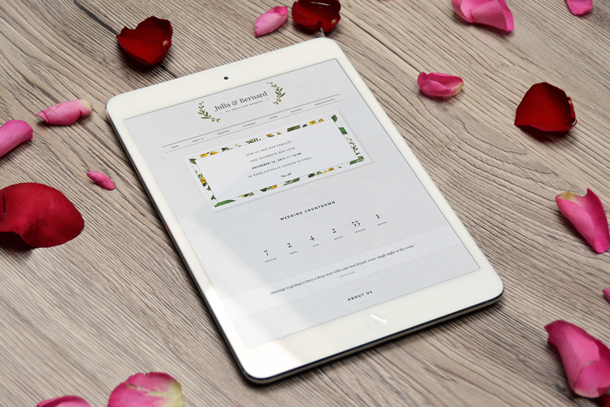 Botanica - WordPress Wedding Theme, a WordPress Template by Europe.graphics (Photo 4 of 7)