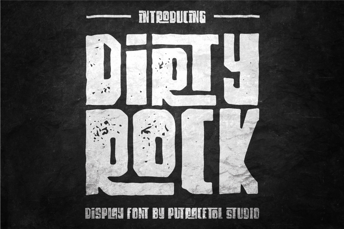 Dirty Rock Typeface