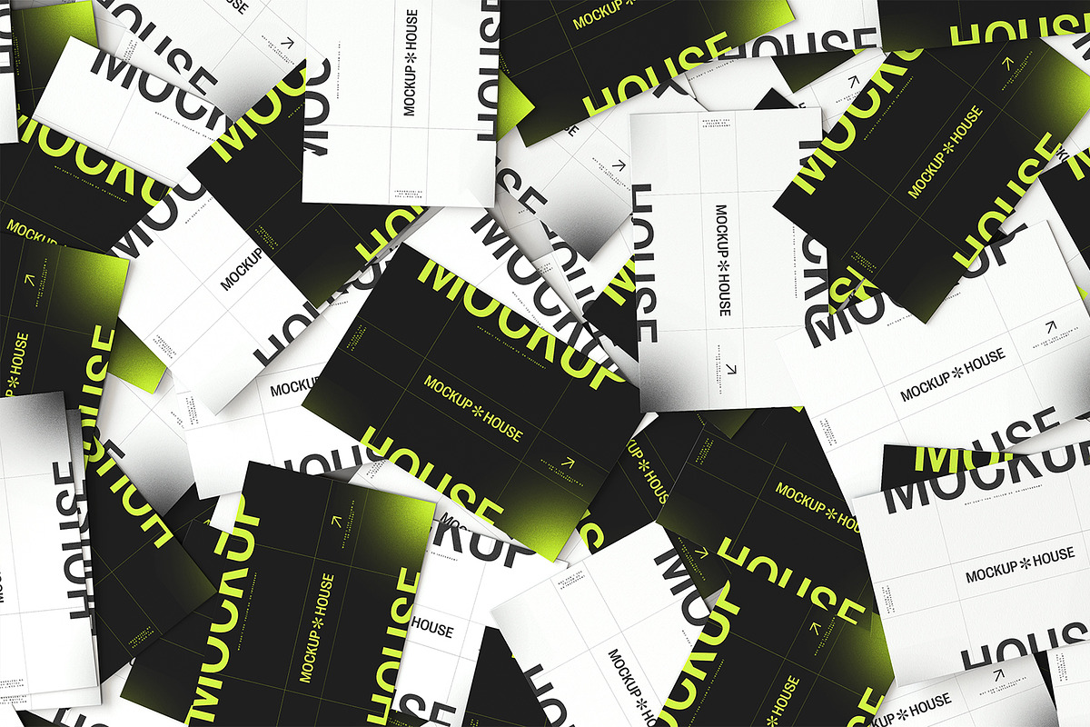 Business card - stacked, a Business Card Template by MockupHouse