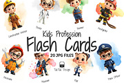 Kids profession flashcards, an Education Illustration by TukTuk Design (Thumbnail 4 of 5)