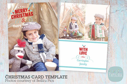 AC100 Christmas Card, a Card Template by Paper Lark