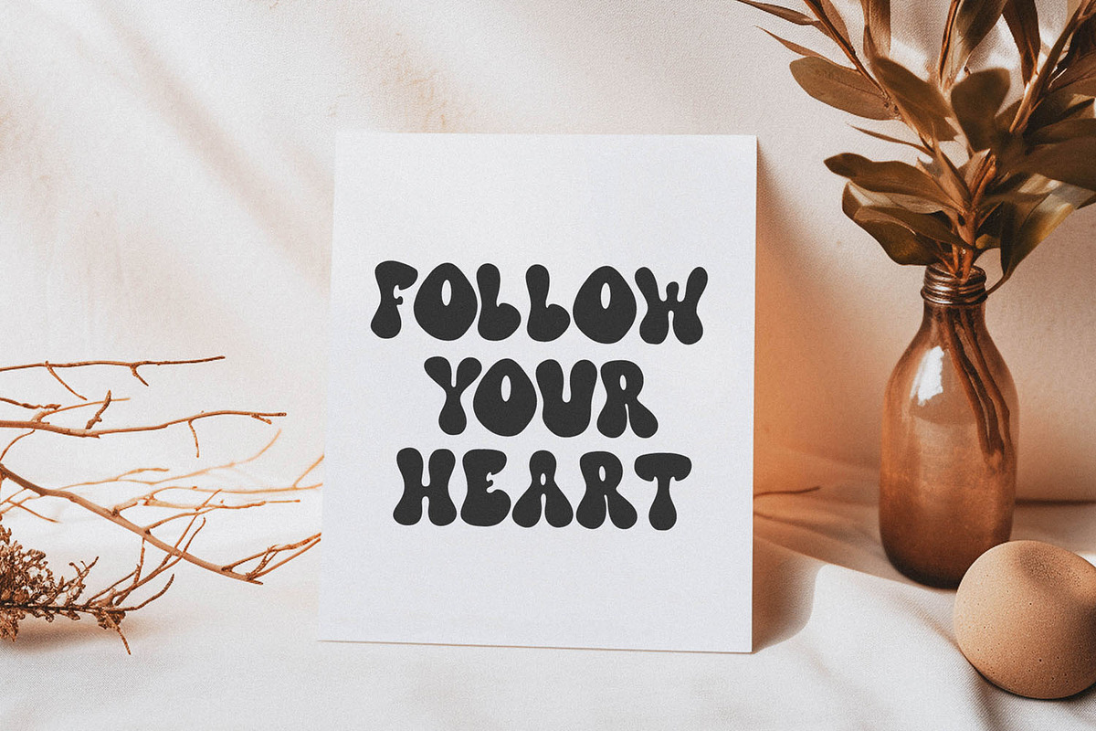 Caramel Cake Beautiful Groovy Font, a Script Font by BarcelonaShop (Photo 7 of 10)