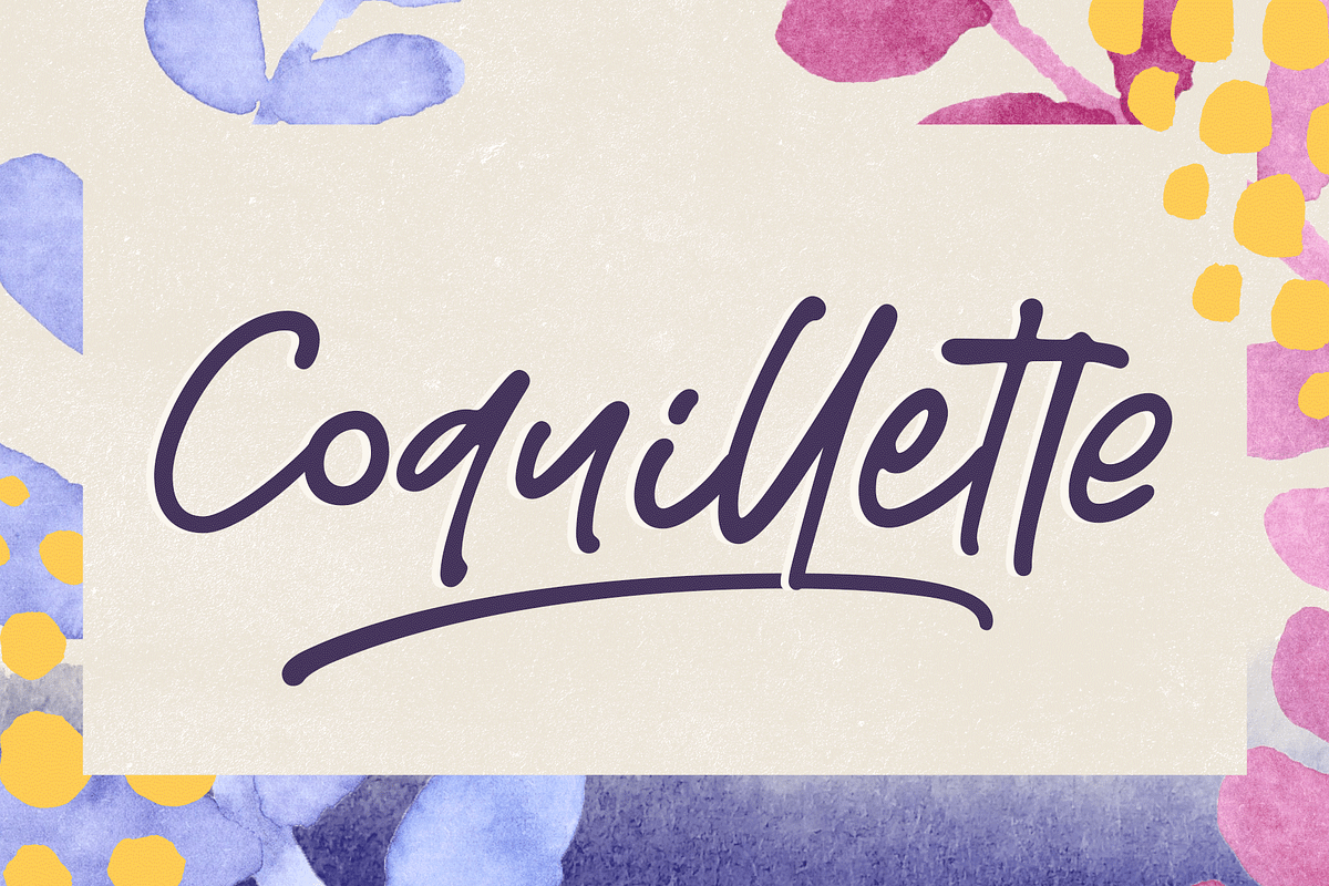 Coquillette | A Handwritten Script