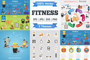Fitness and Gym Themes, a Food Illustration by TAlex (Thumbnail 1 of 7)