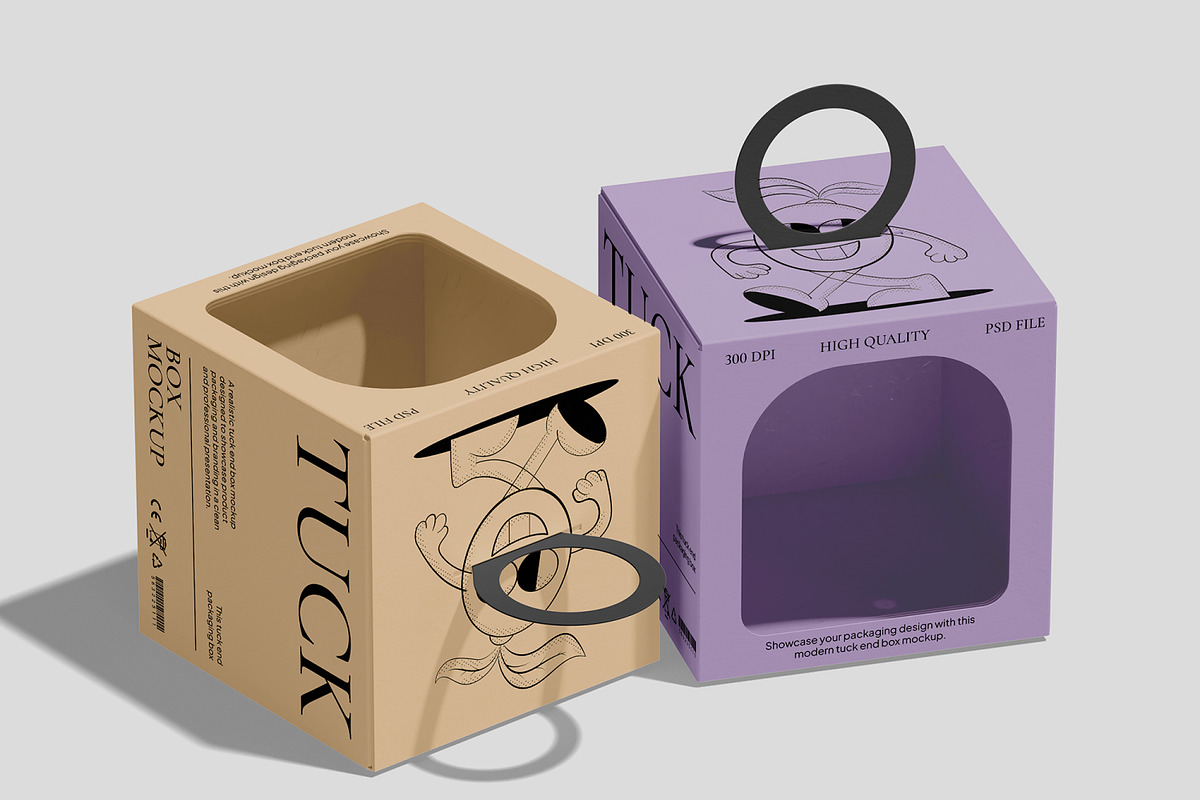 Tuck End Box Mockup, a Packaging Mockup by Unerispace (Photo 2 of 5)