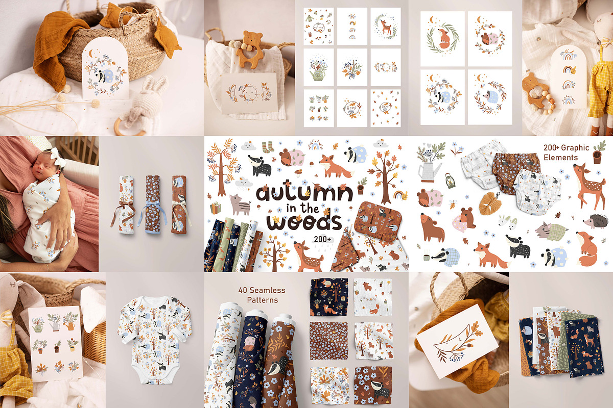 Bundle illustration, baby animals, an Animal Illustration by OxanaTally (Photo 7 of 13)