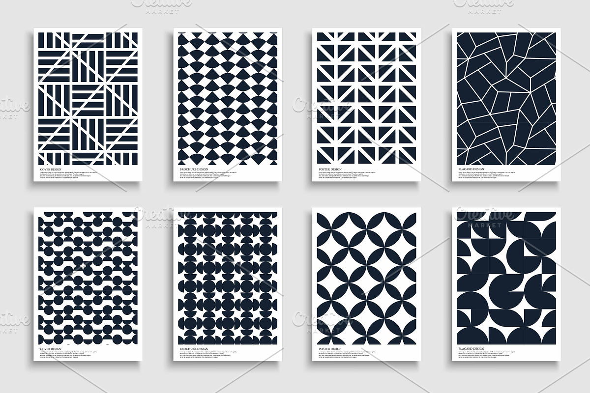 Geometric modern textured posters, a Background Graphic by ExpressShop (Photo 1 of 4)