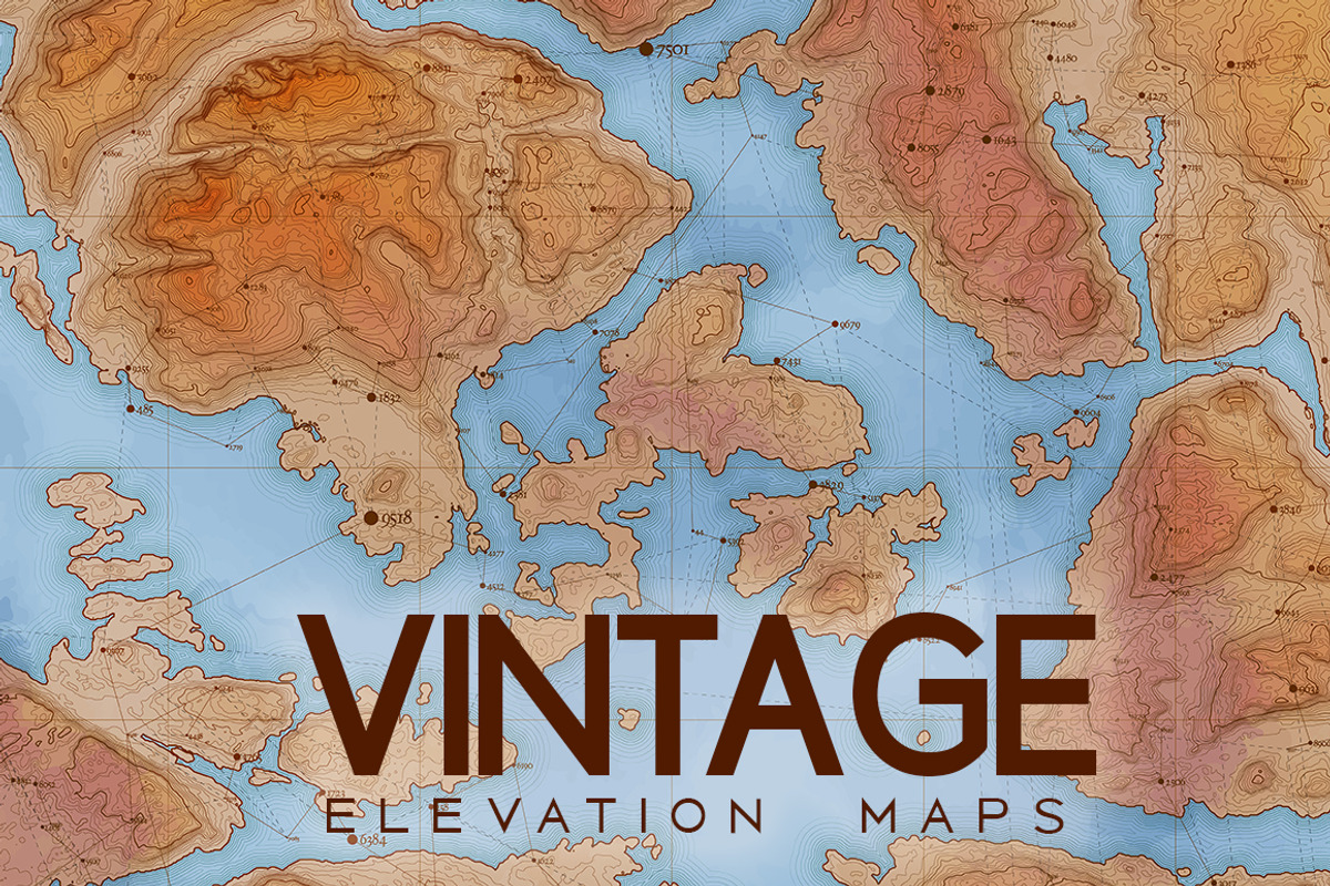 Vintage Maps, a Texture Graphic by GarryKillian (Photo 1 of 5)