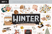 Cute Christmas & New Year BUNDLE, a Seasonal Illustration by Ruslana Lubenets (Thumbnail 2 of 104)