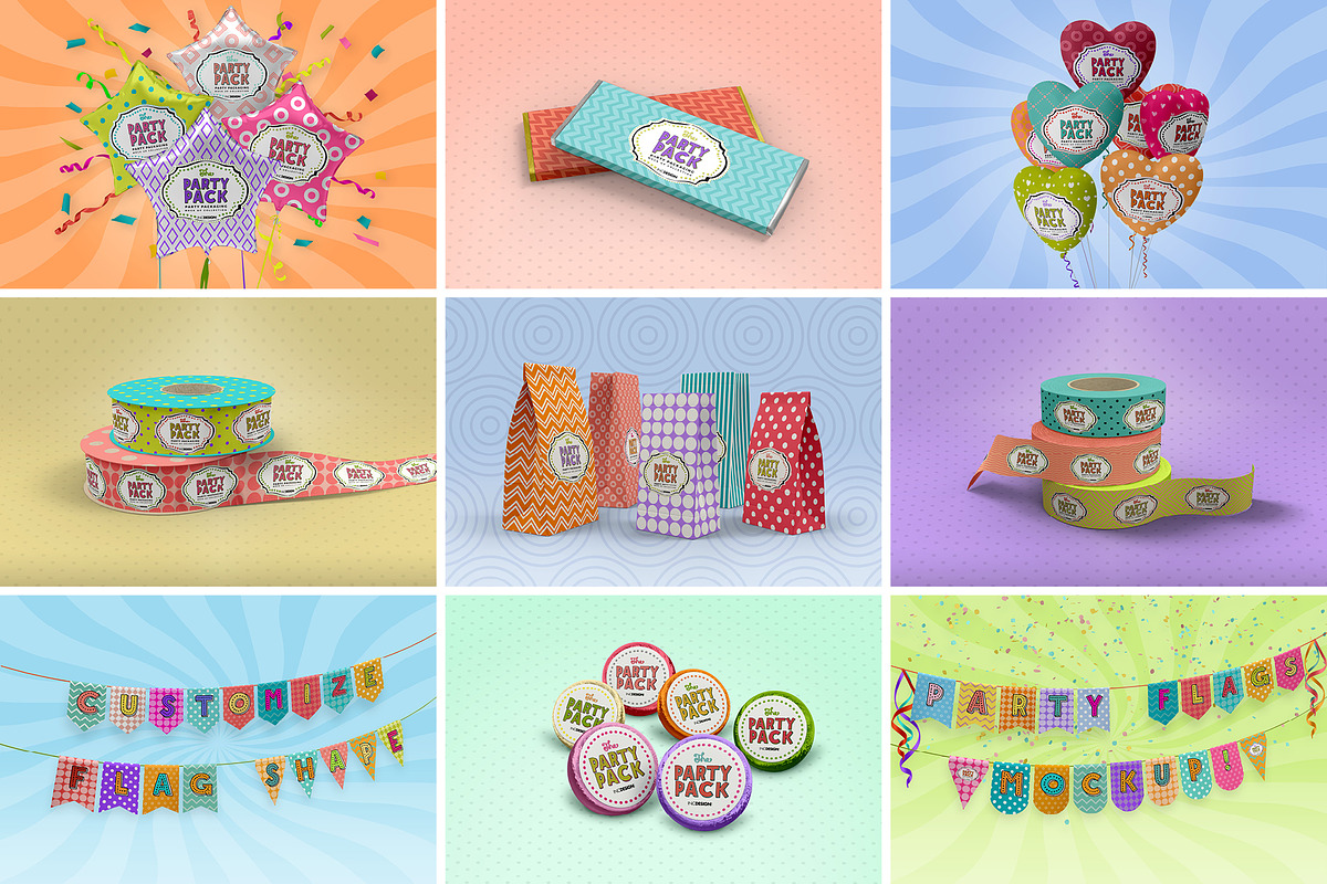 BUNDLE: Party Packaging Mockups, a Cups & Container Mockup by INCDesign (Photo 9 of 11)