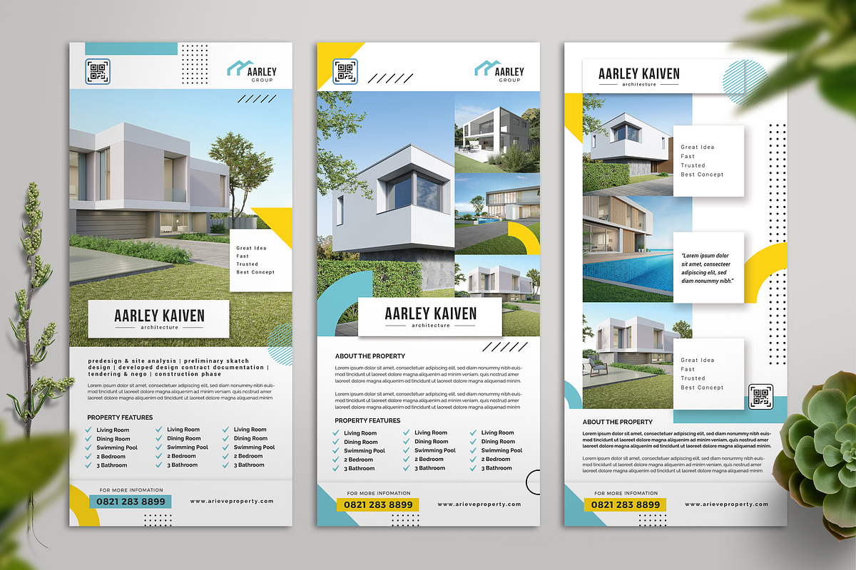 Architecture Rack Card, a Flyer Template by Aarley Kaiven