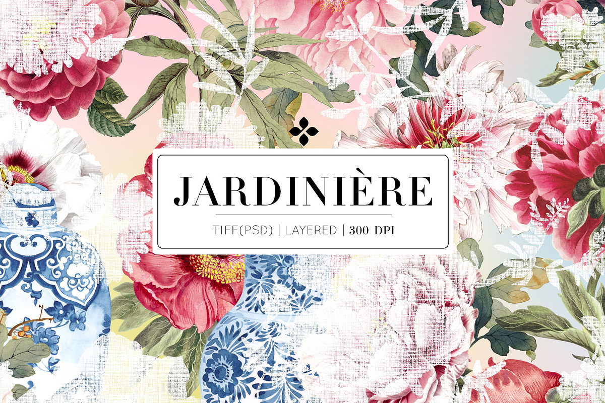 Jardiniere, Exquisite Print Design!, a Pattern Graphic by Pink Linen (Photo 1 of 11)