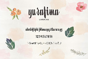 Yurafima font, a Script Font by bolpent (Thumbnail 4 of 4)