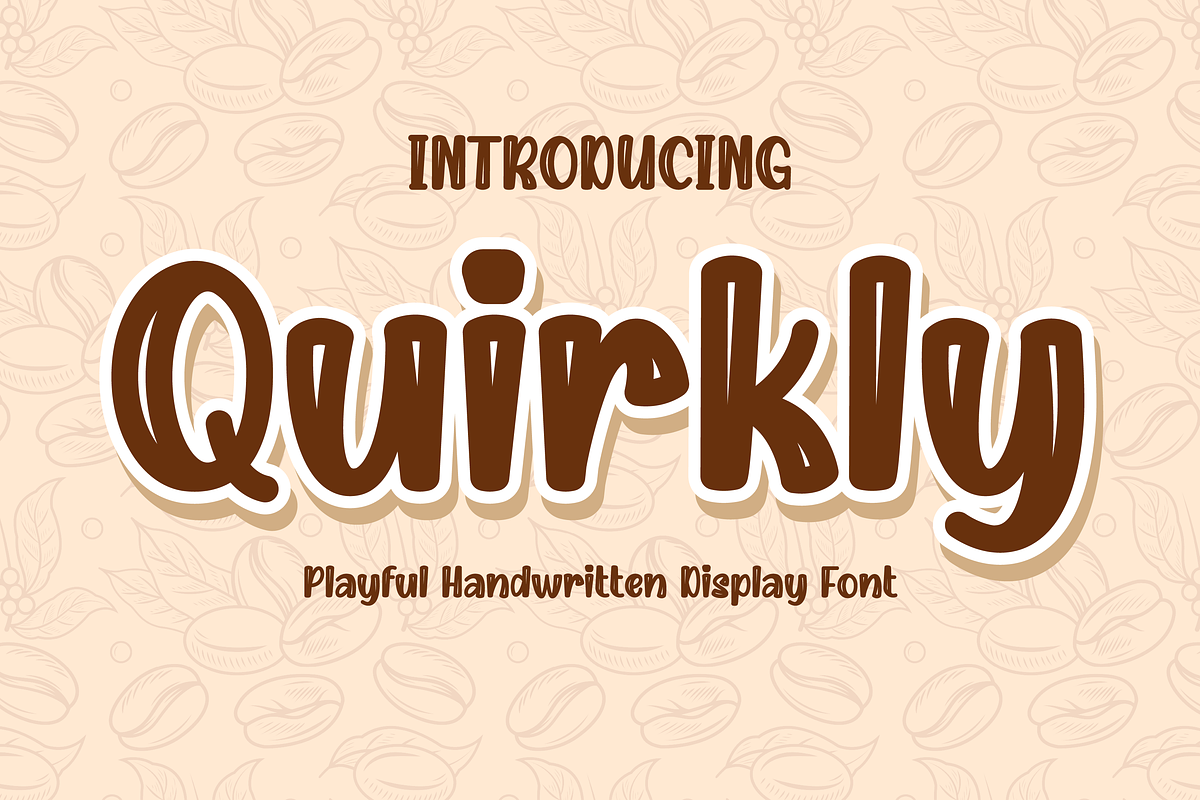 Quirkly Playful Handwritten Display, a Handwritten Font by Gumrega Studio (Photo 1 of 7)