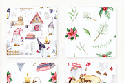 Christmas gnome watercolor clipart, a Decorative Illustration by Nebbia (Thumbnail 9 of 12)