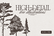 High Detail Tree Sketches Collection, an Object Graphic by TheMountBirdStudio (Thumbnail 1 of 7)