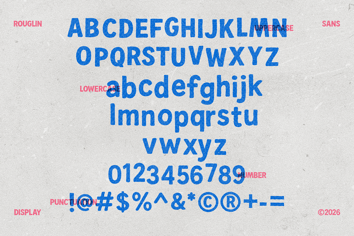 Roughlin - Rough Sans Display Font, a Sans Serif Font by Indotype Foundry (Photo 8 of 10)