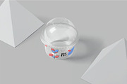 Transparent Ice Cream Cup Mockup, a Packaging Mockup by megostudi0 (Thumbnail 3 of 7)