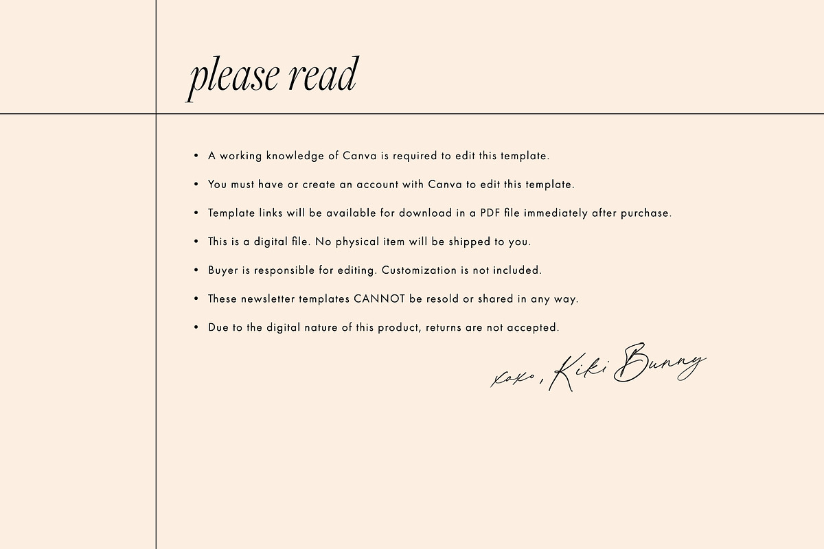 Feminine Canva Email Template Bundle, an Email Template by KikiBunnyCreative (Photo 11 of 11)