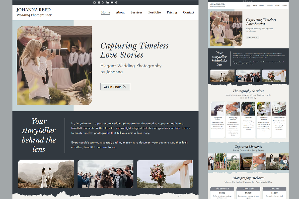 Wedding Photographer - Wix Studio, a Wix Template by Kitteeh (Photo 6 of 8)