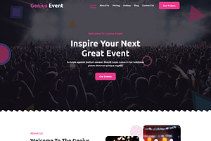 Genius Event Organizer Elementor Kit