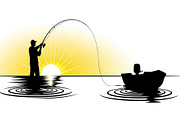 50 Fishing Boat Silhouette Vector, an Illustration by Gaye Art (Thumbnail 10 of 20)