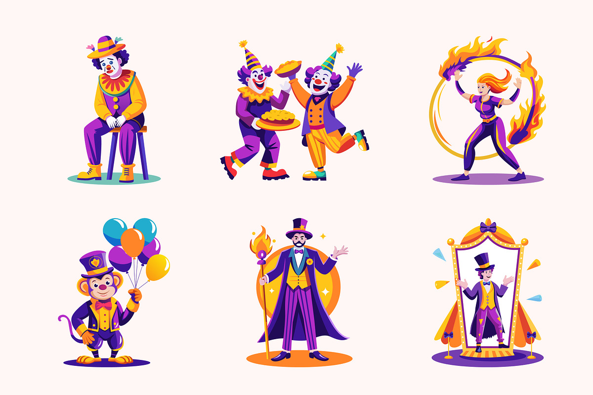 Circus Performer Illustrations, a Person Illustration by Vectors Market (Photo 7 of 10)