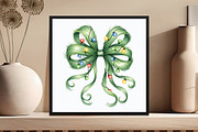 Festive Green Grinch Bow Christmas, an Illustration by DreamCafeArt (Thumbnail 5 of 7)