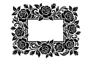 Luxury Floral Frame Silhouette, an Object Graphic by hafijul (Thumbnail 4 of 4)
