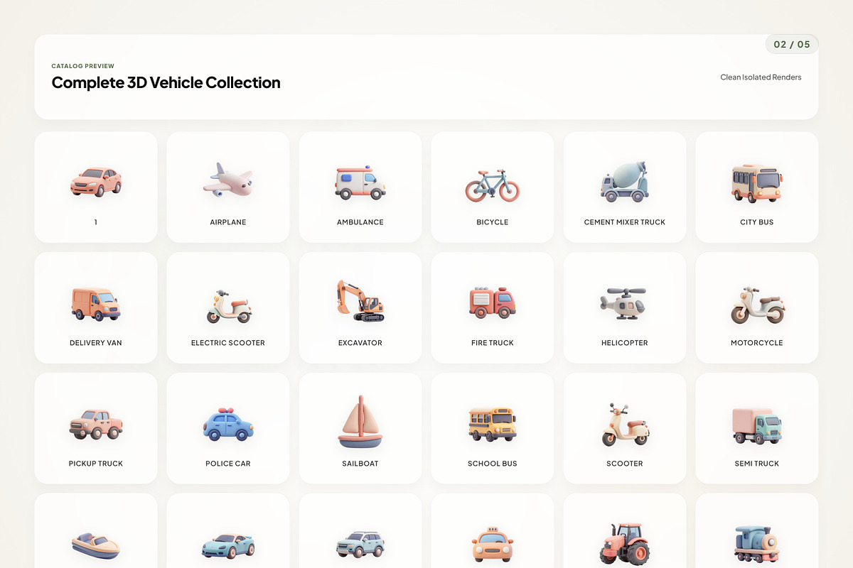 3D Vehicle, an Emoji Icon by River Visual (Photo 2 of 5)