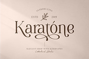 Karatone - Elegant Serif, a Sans Serif Font by Letterhend Studio (Thumbnail 1 of 10)