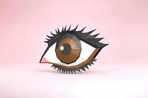 Eye wall art - 3d papercraft, a Characters & Person 3D Model by PAPER amaze
