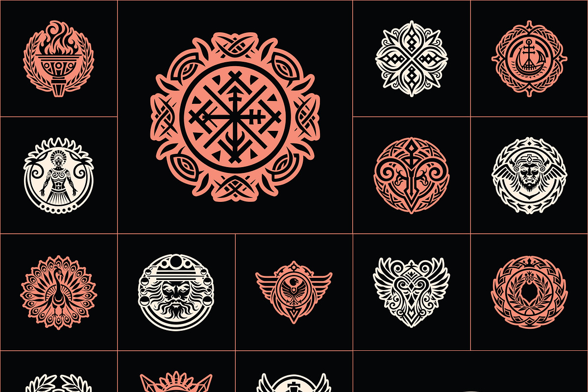 Ancient Roman Symbols, a Solid Icon by Creative Stall (Photo 9 of 9)