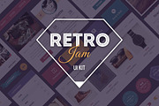 Retro Jam UI Kit, an UI Kit Template by UI Chest (Thumbnail 1 of 5)