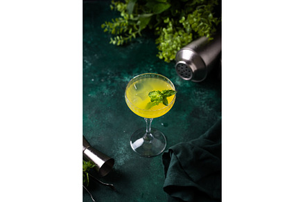 Tropical yellow lemon cocktail on, a Food & Drink Photo by Yulia Furman