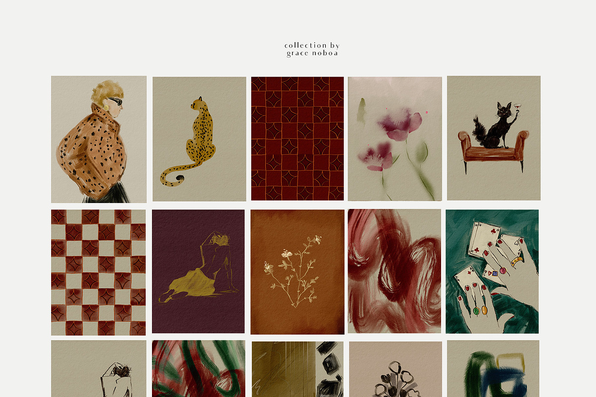 Gallery background prints & posters, a Background Graphic by Grace Noboa Illustrations (Photo 10 of 22)