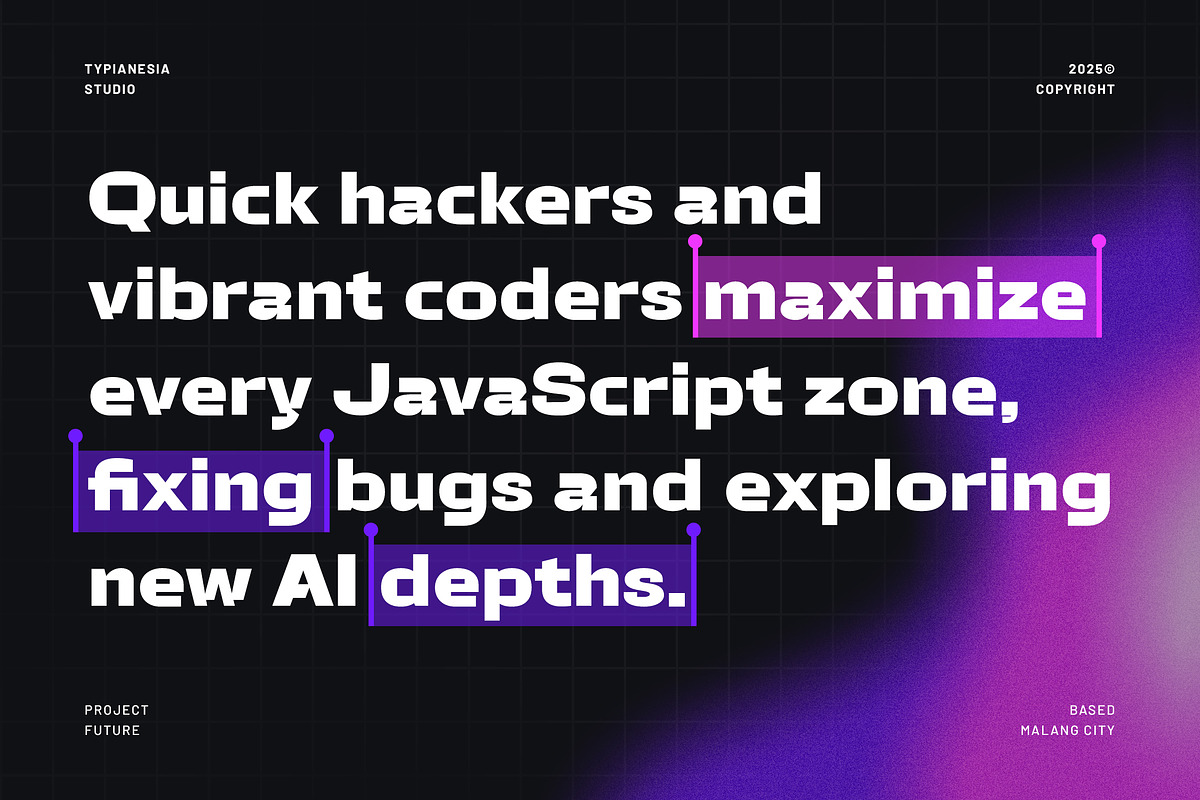 Koxdegi - Modern Futuristic Font, a Sans Serif Font by Typia Nesia (Photo 5 of 11)
