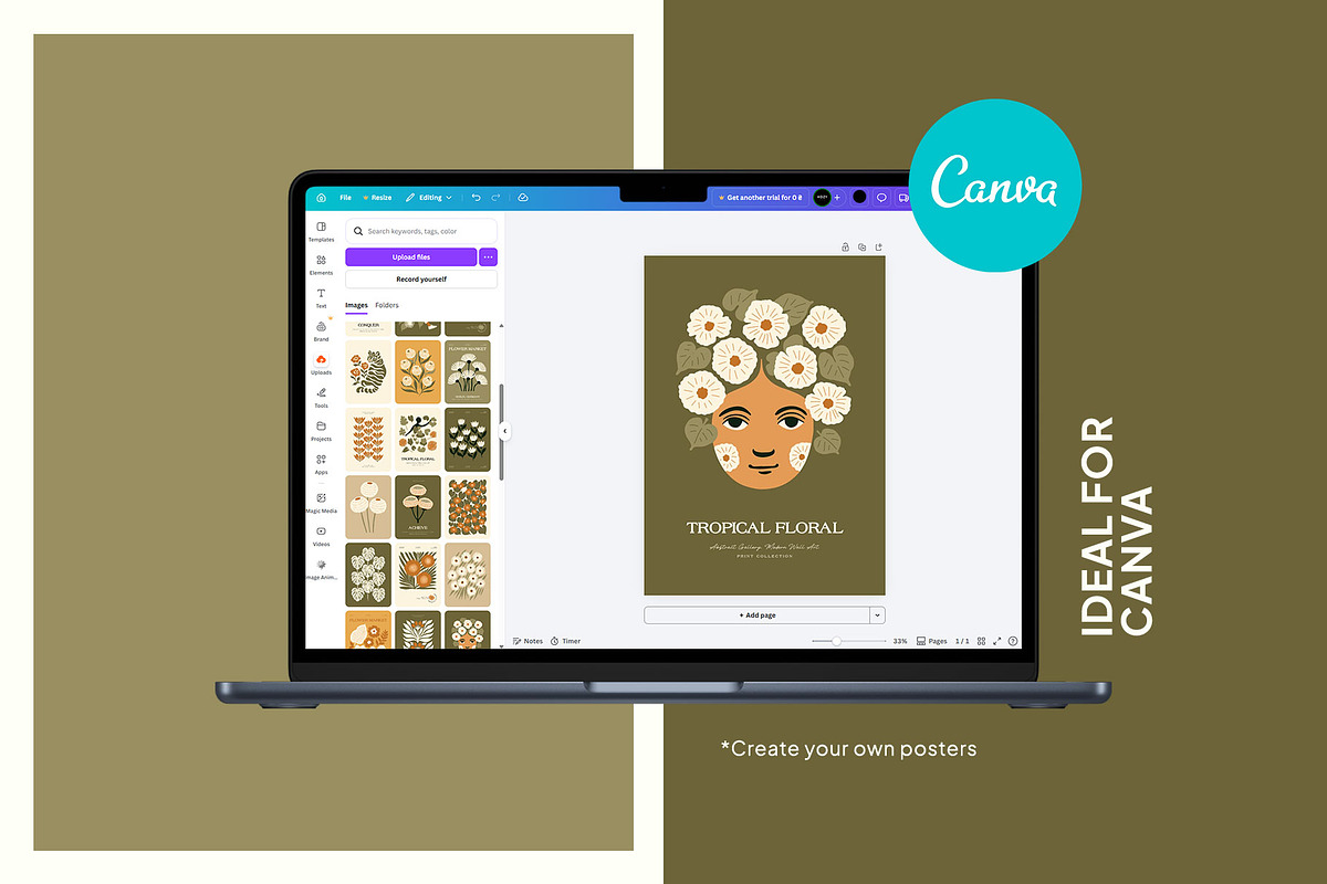 Tropical Flora | Wall Art Creator, an Object Graphic by Leleka.Store (Photo 15 of 20)