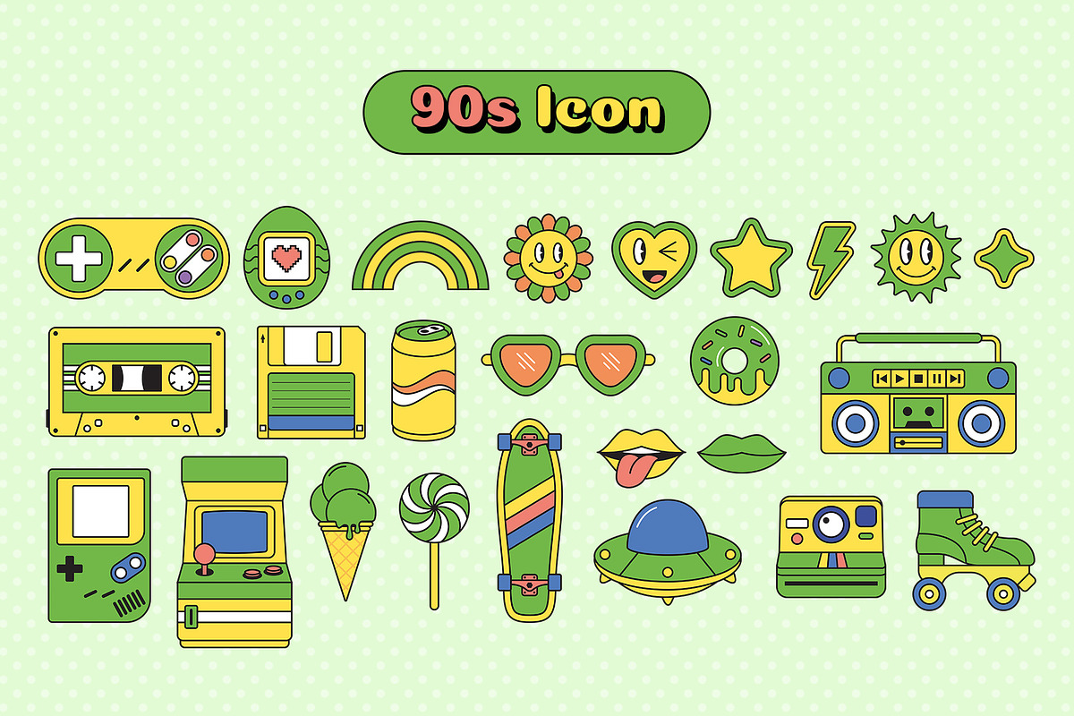 90s Summer Instagram Template, a Social Media Template by muhisya (Photo 13 of 14)